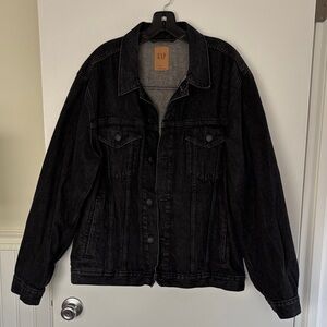 GAP Men's Charcoal Denim Jacket XL Worn Once!